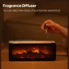 Fireplace Aroma Essential Oil Diffuser Colorful Flame Air Humidifier with Timer Remote for Home Bedroom Office Festival Gifts